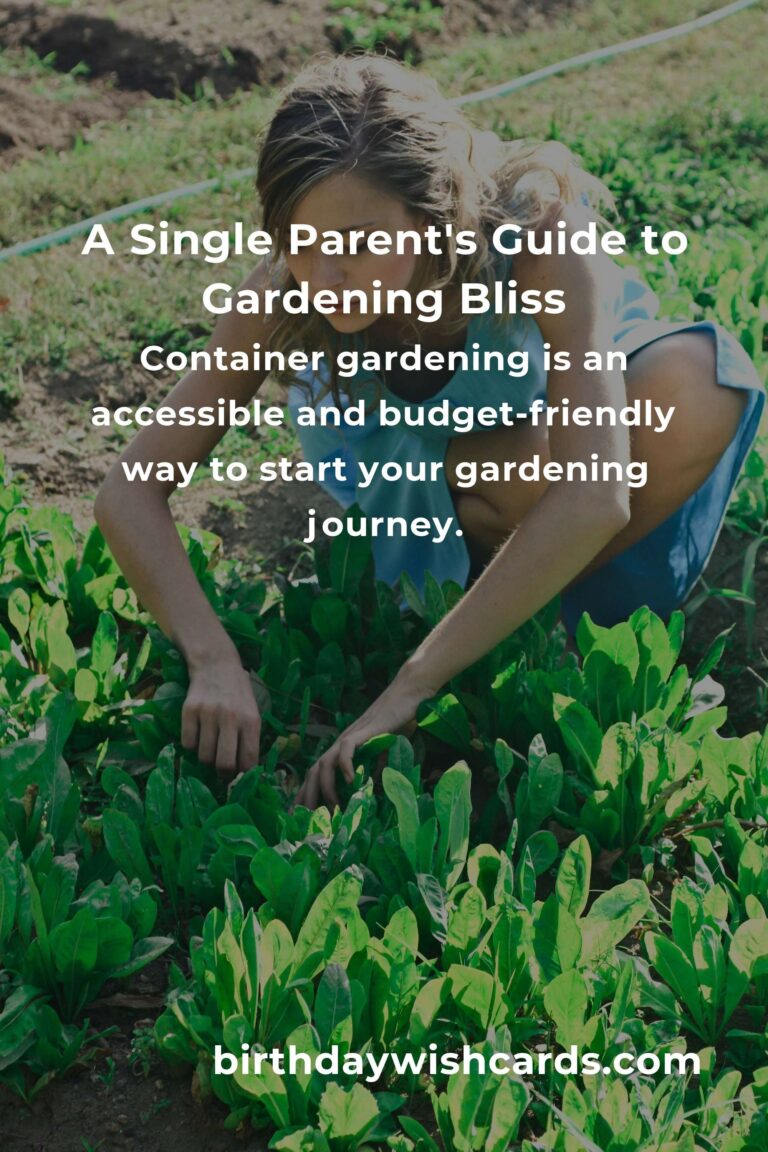 Garden Planter Ideas: Transform Your Space as a Single Parent