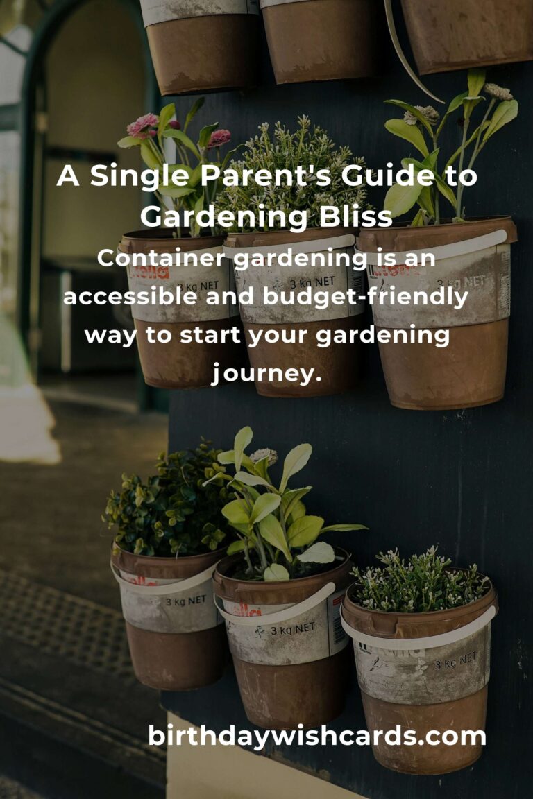 Garden Planter Ideas: Transform Your Space as a Single Parent