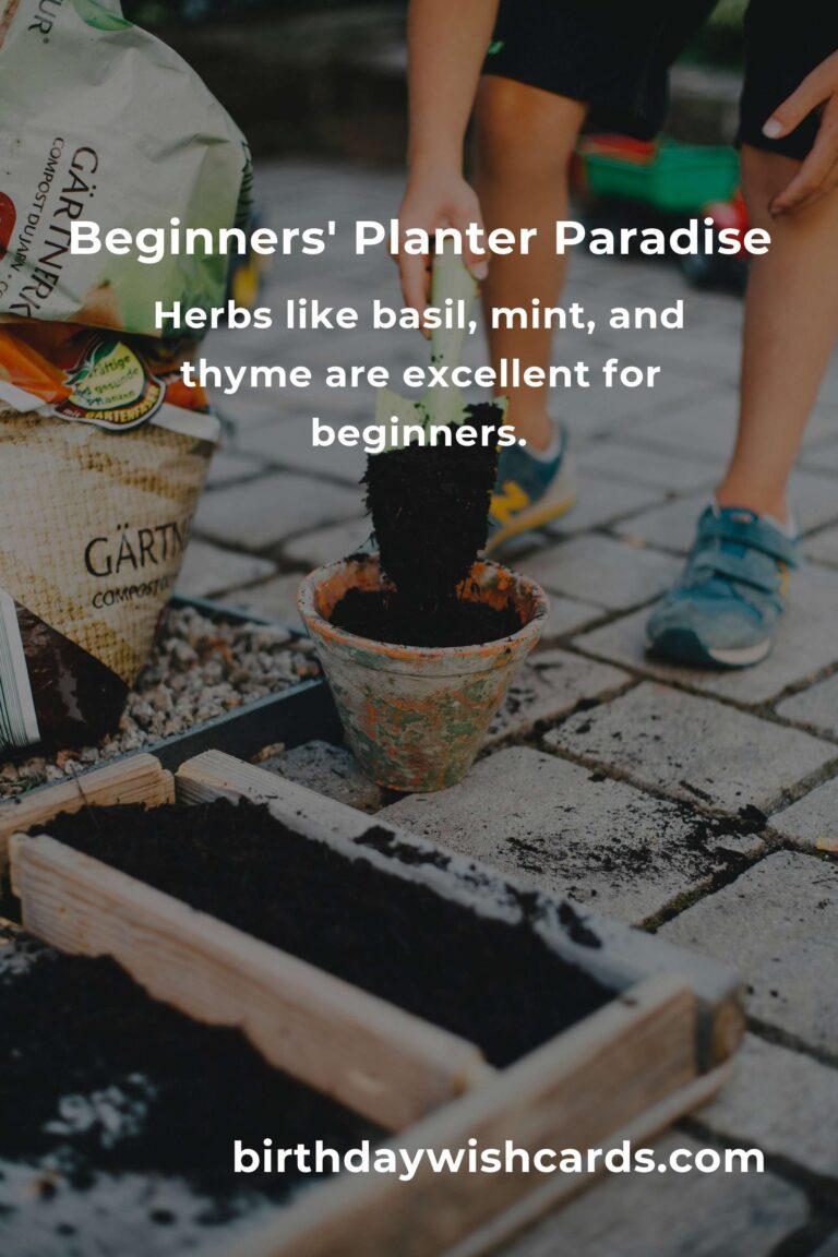 Garden Planter Ideas for Beginners: Cultivating Joy One Plant at a Time