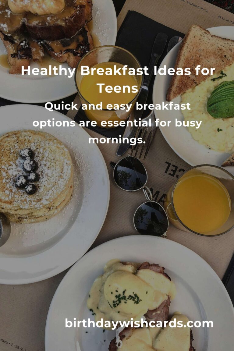 Healthy Breakfast Recipes for Teens: A Complete Guide