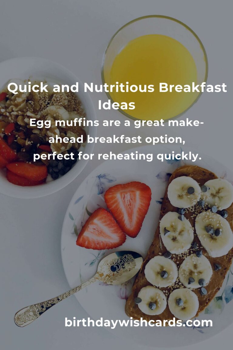 Healthy Breakfast Recipes for Working Moms: Quick and Nutritious Start to Your Day