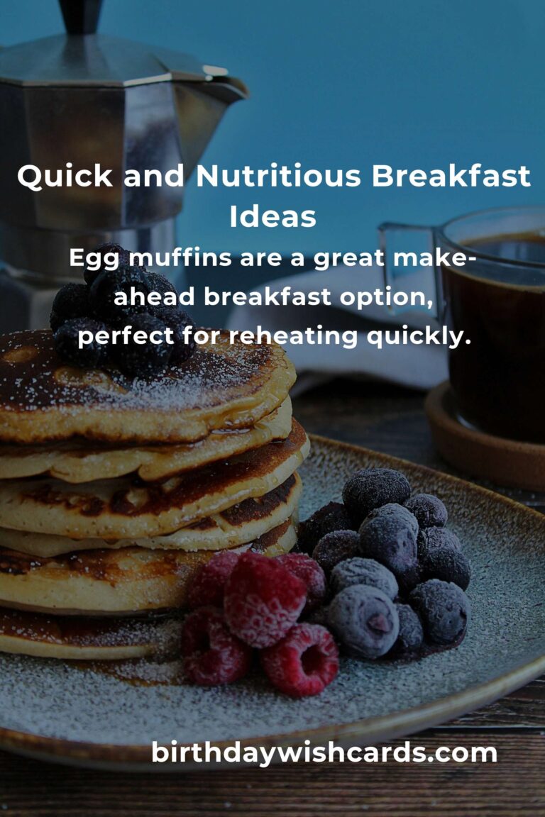 Healthy Breakfast Recipes for Working Moms: Quick and Nutritious Start to Your Day