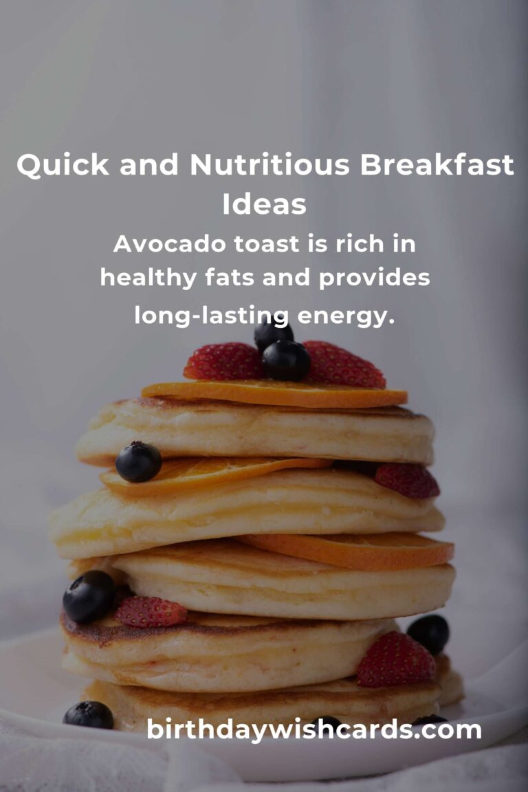 Healthy Breakfast Recipes for Working Moms: Quick and Nutritious Start to Your Day