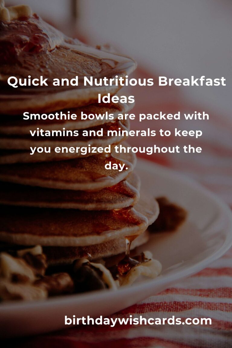 Healthy Breakfast Recipes for Working Moms: Quick and Nutritious Start to Your Day
