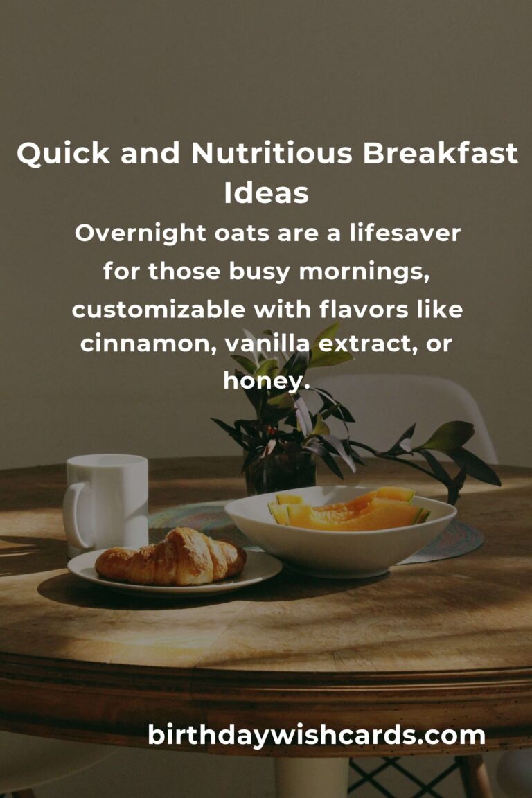 Healthy Breakfast Recipes for Working Moms: Quick and Nutritious Start to Your Day