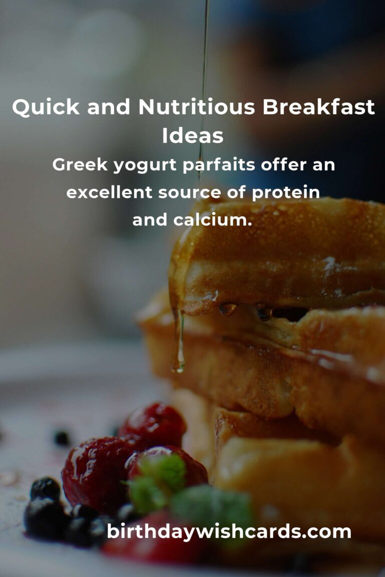 Healthy Breakfast Recipes for Working Moms: Quick and Nutritious Start to Your Day