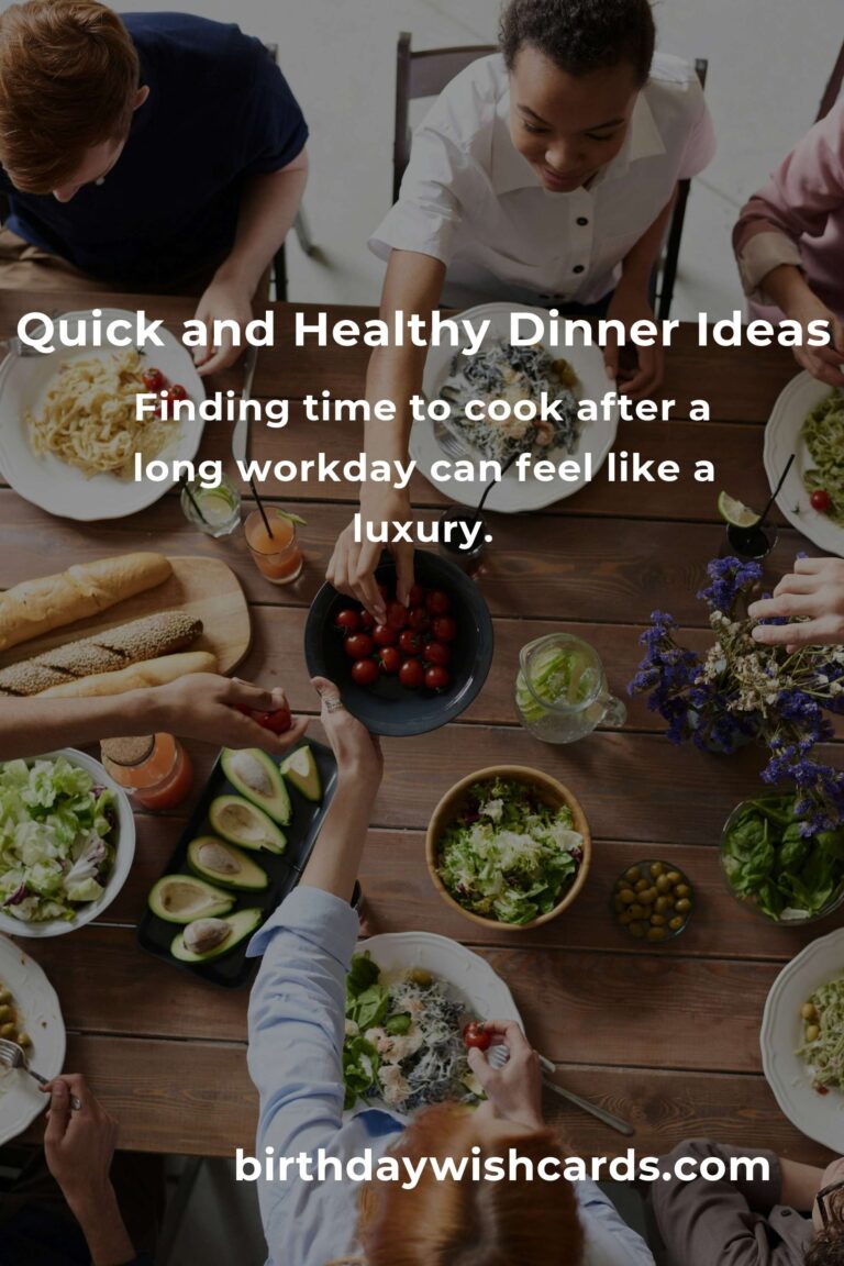 Healthy Dinner Ideas for Busy Professionals: Nourish Your Body and Soul