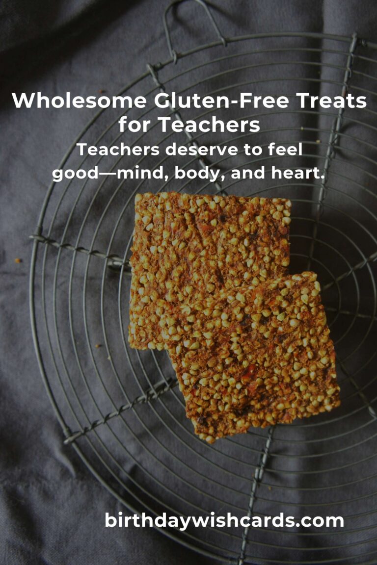 Healthy Gluten-Free Baking for Teachers: Nourishing Your Mind and Heart, One Treat at a Time