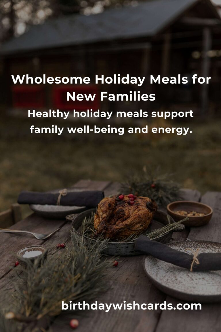 Healthy Holiday Cooking for New Parents: Nourishing Your Family With Love During Special Seasons
