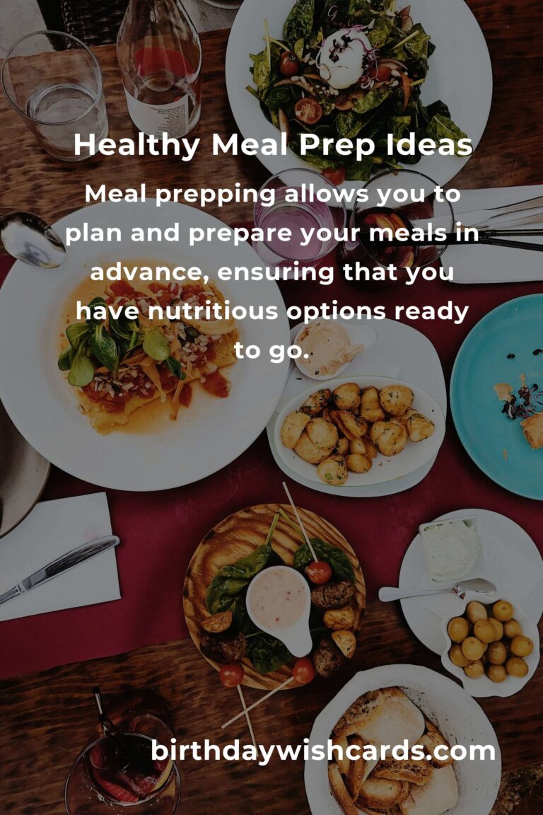 Healthy Meal Prep Ideas for Food Lovers: Delicious and Nutritious