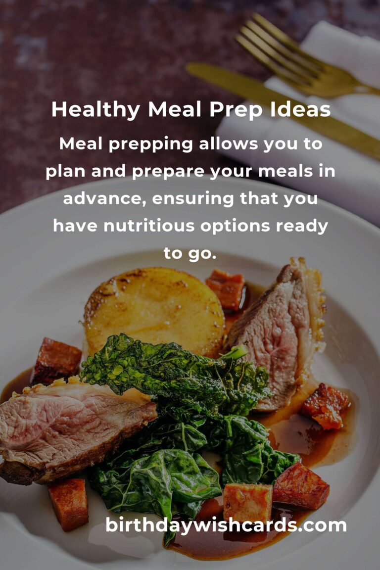 Healthy Meal Prep Ideas for Food Lovers: Delicious and Nutritious