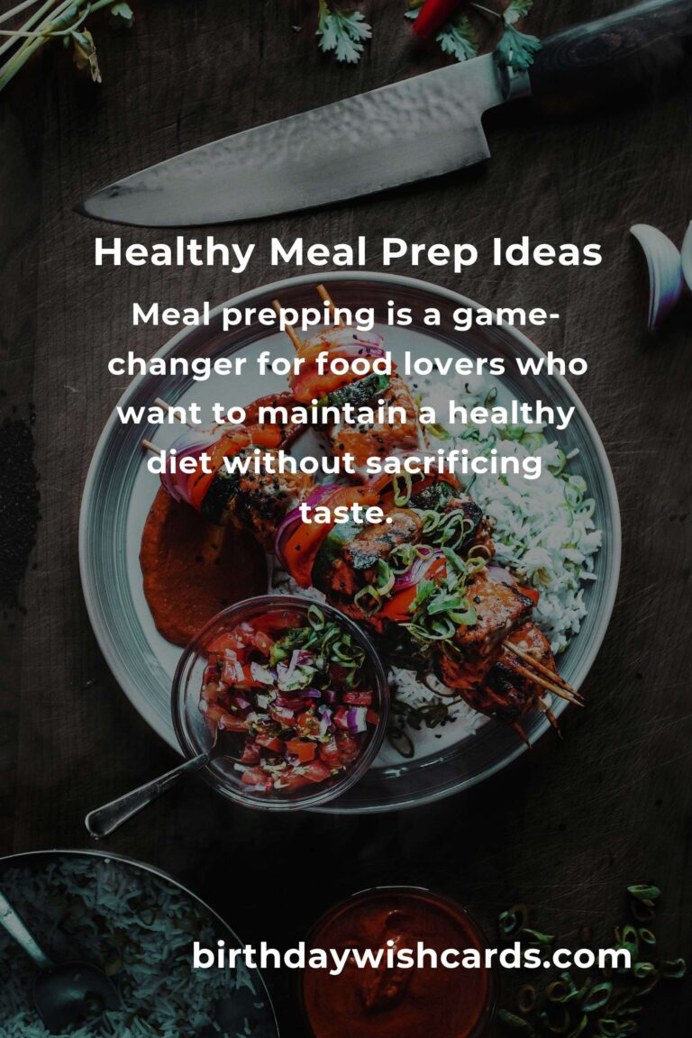 Healthy Meal Prep Ideas for Food Lovers: Delicious and Nutritious
