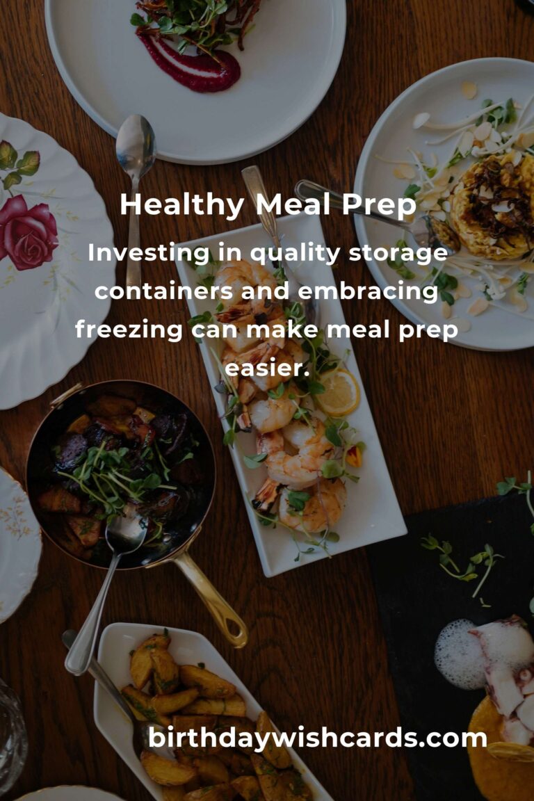 Healthy Meal Prep Strategies for Empty Nesters