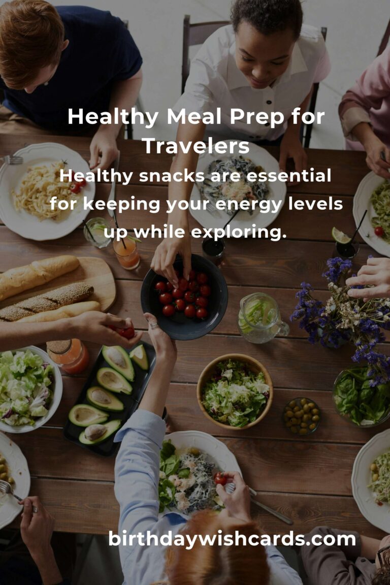 Healthy Meal Prep Tips for Budget Travelers