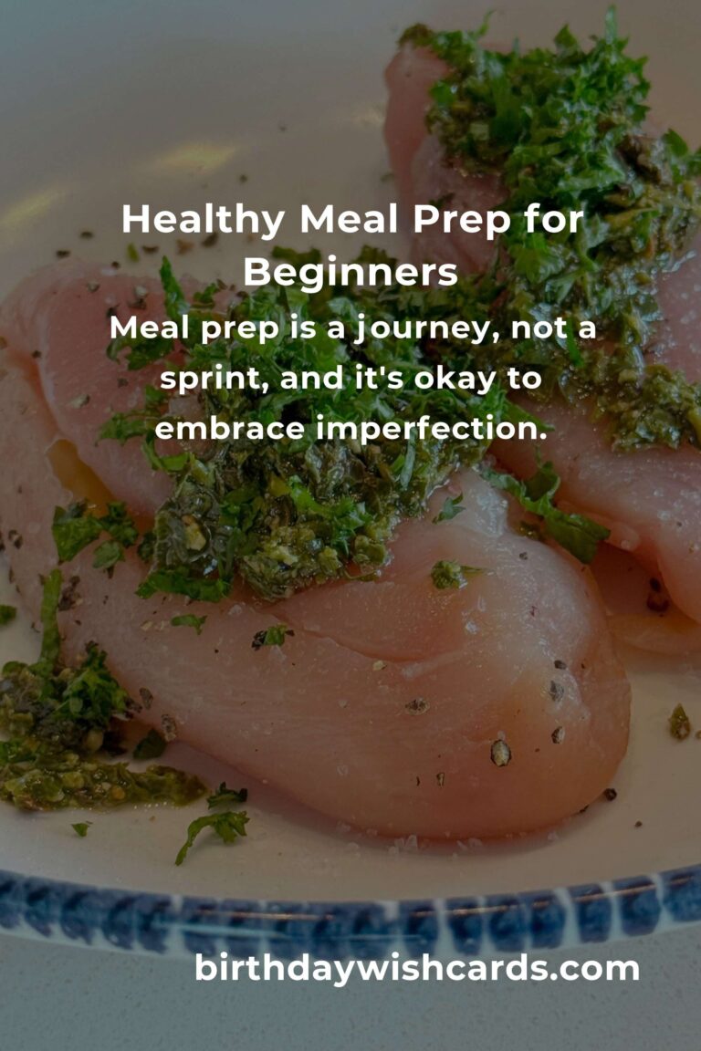 Healthy Meal Prep for First-Time Buyers: Nourish Your Body and Soul