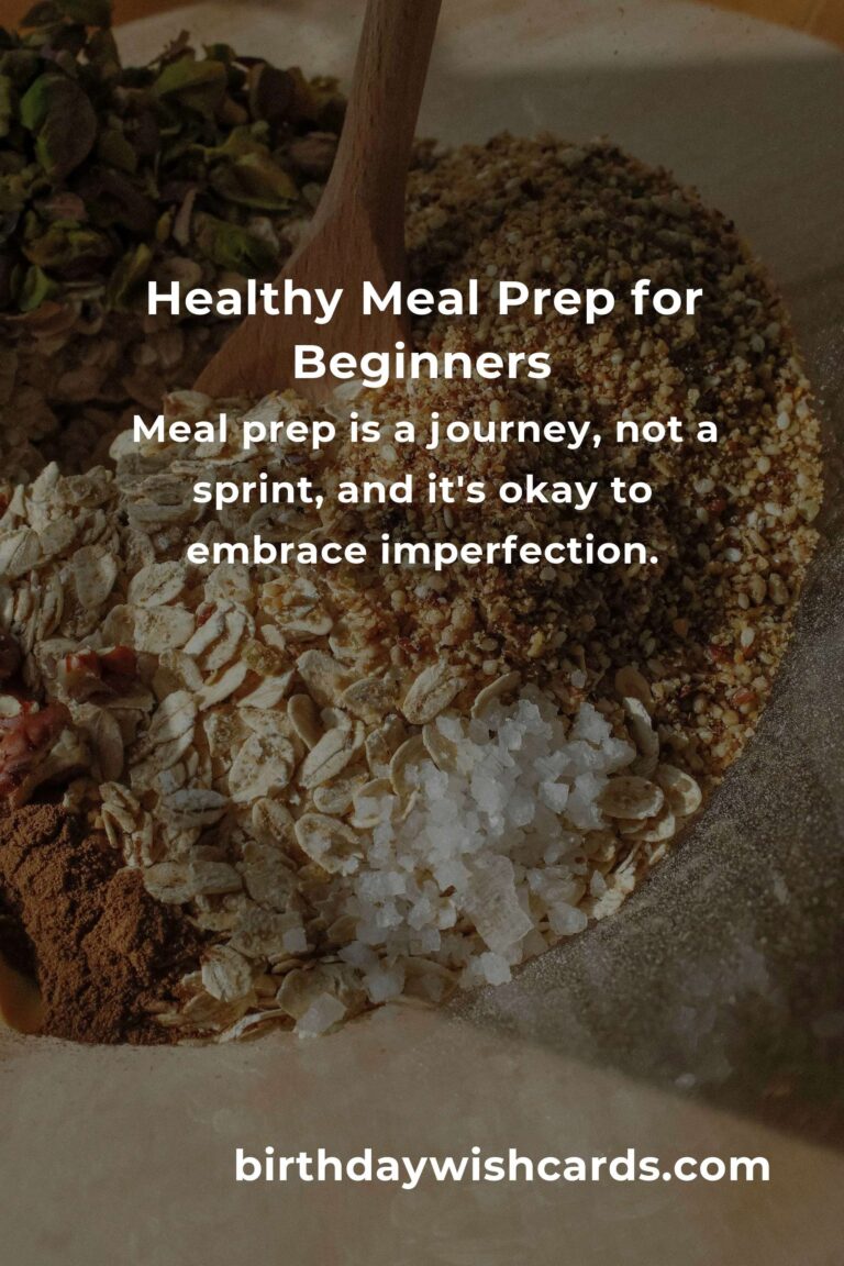 Healthy Meal Prep for First-Time Buyers: Nourish Your Body and Soul