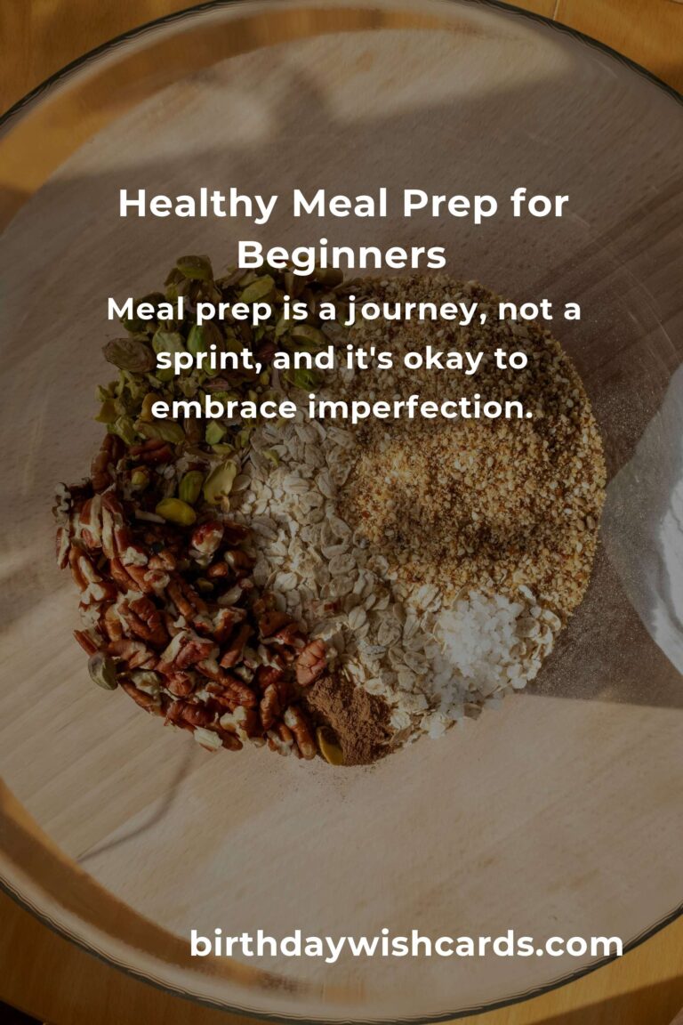 Healthy Meal Prep for First-Time Buyers: Nourish Your Body and Soul