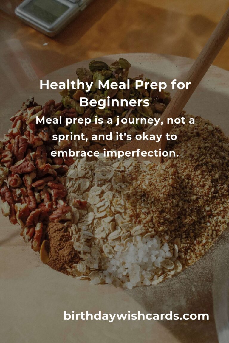 Healthy Meal Prep for First-Time Buyers: Nourish Your Body and Soul