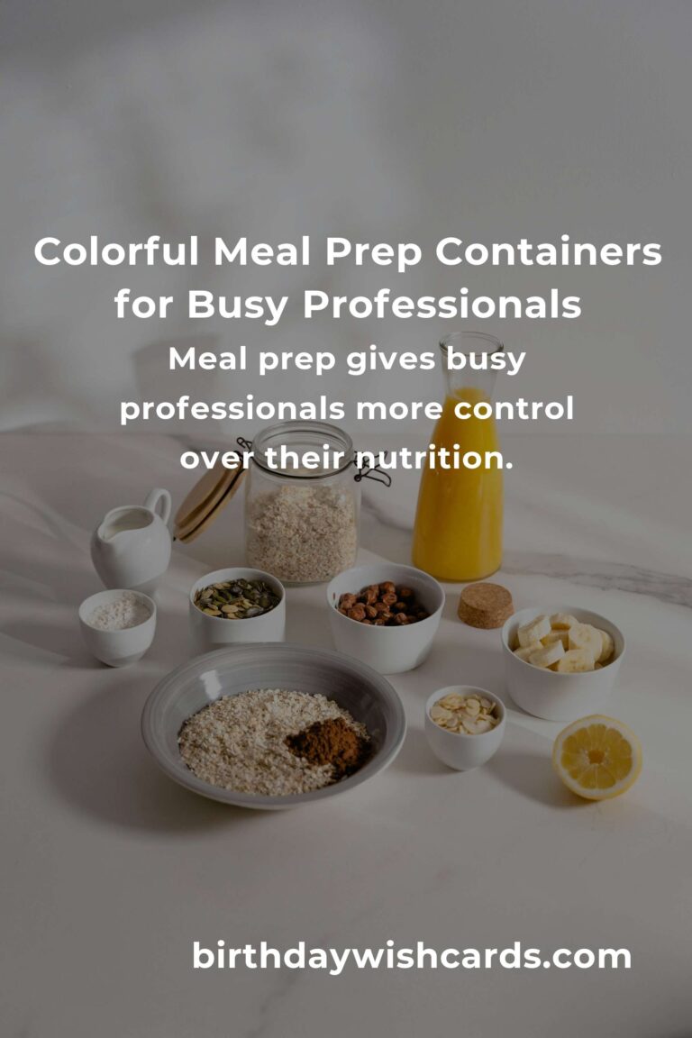 Healthy Meal Prep for Professionals: Nourish Your Body, Empower Your Hustle