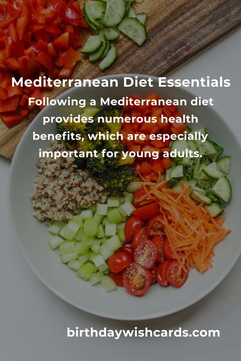 Healthy Mediterranean Diet for Young Adults: A Comprehensive Guide