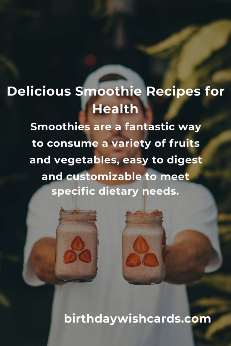 Healthy Smoothie Recipes for Retirees: Boost Your Wellness