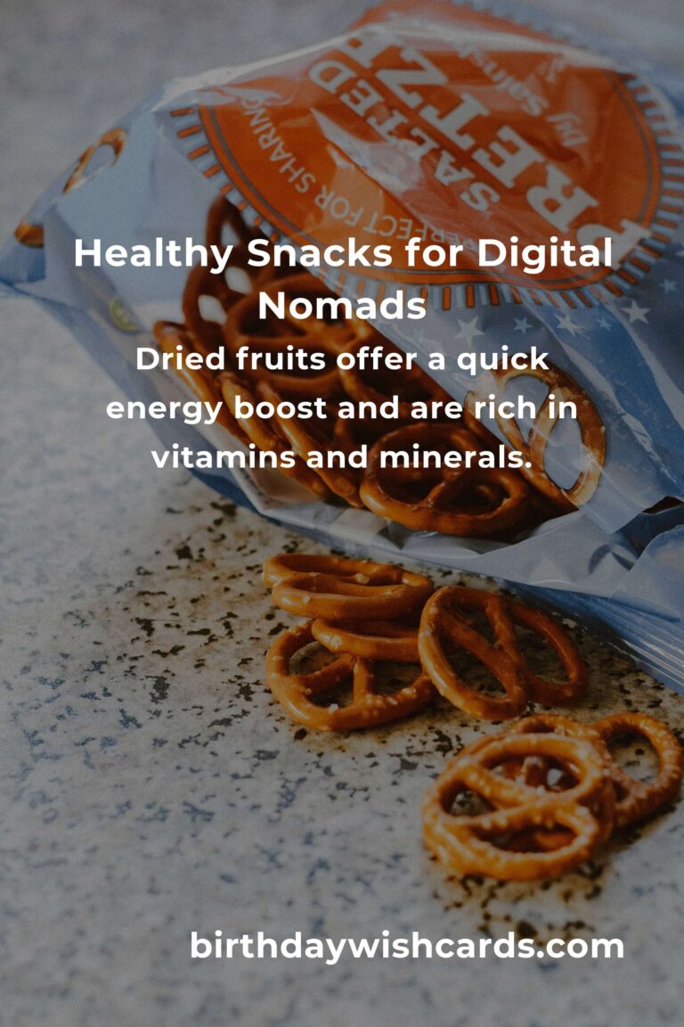 Healthy Snacks for Digital Nomads: Fuel Your Productivity on the Go