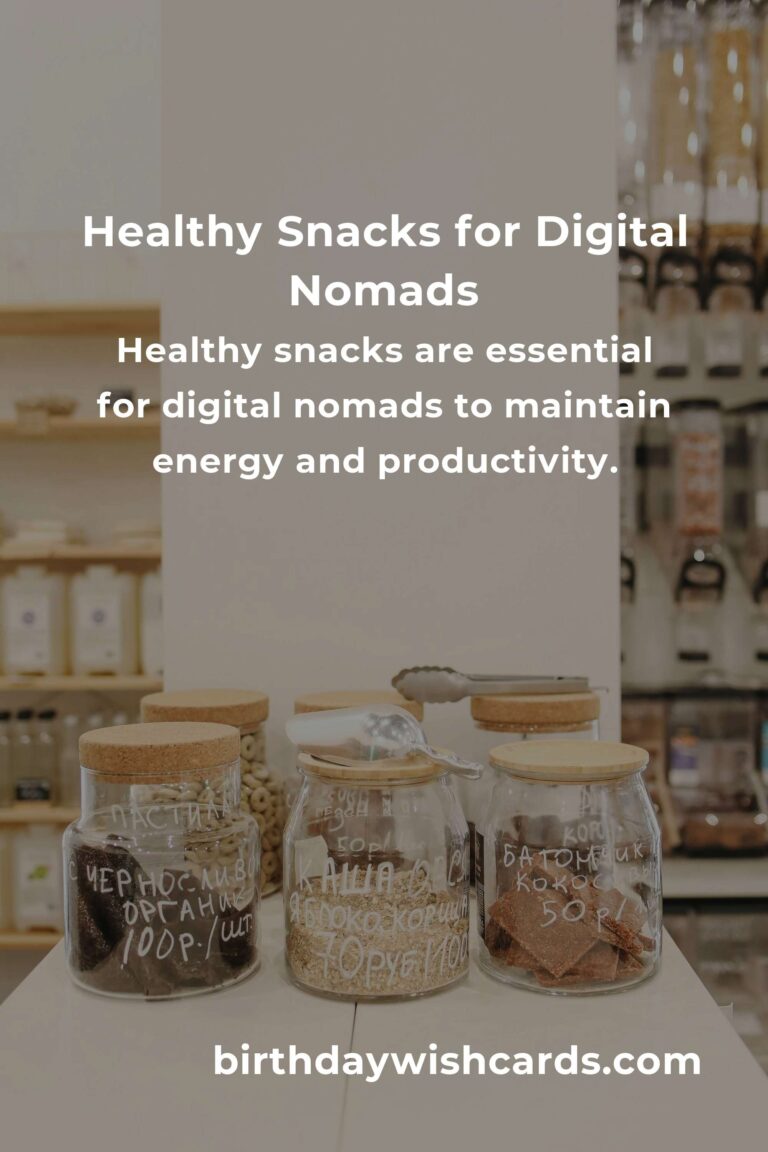 Healthy Snacks for Digital Nomads: Fuel Your Productivity on the Go