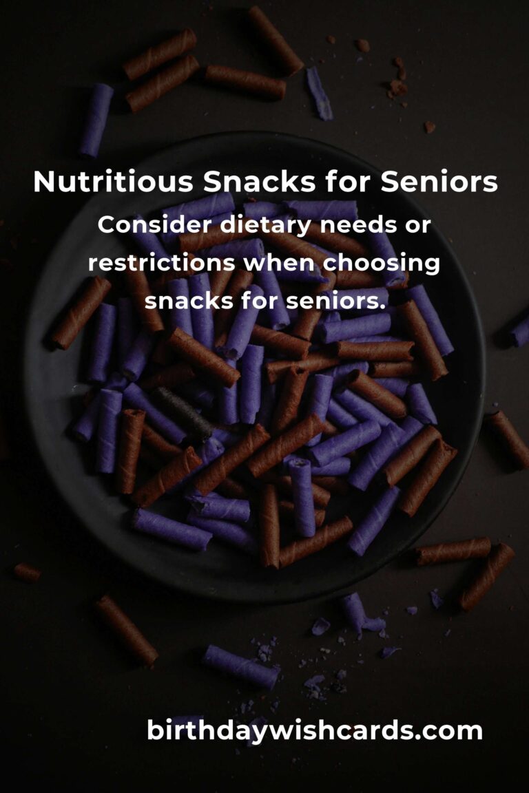 Healthy Snacks for Seniors: A Complete Guide