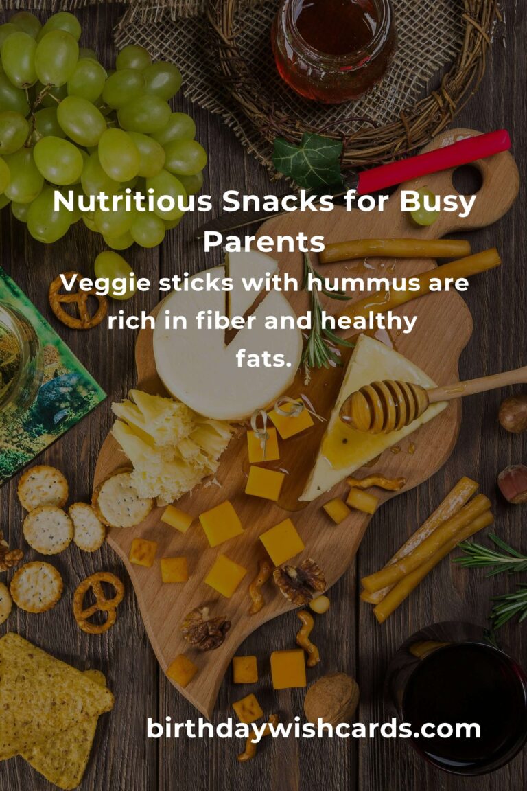 Healthy Snacks for Single Parents: Quick and Nutritious Options