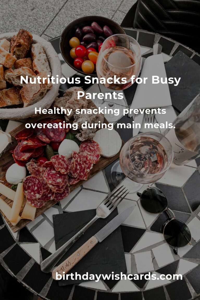 Healthy Snacks for Single Parents: Quick and Nutritious Options