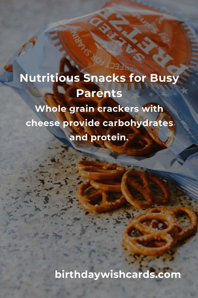 Healthy Snacks for Single Parents: Quick and Nutritious Options