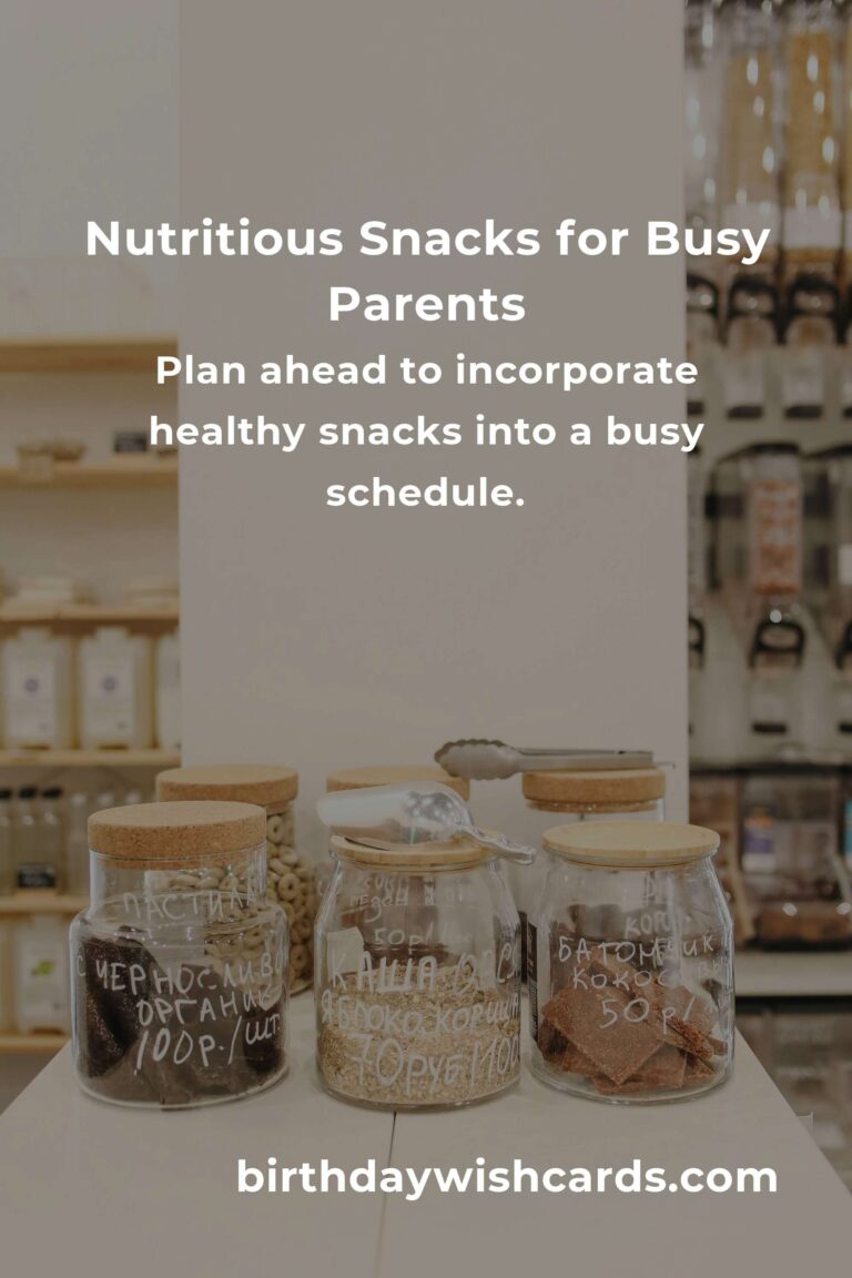 Healthy Snacks for Single Parents: Quick and Nutritious Options