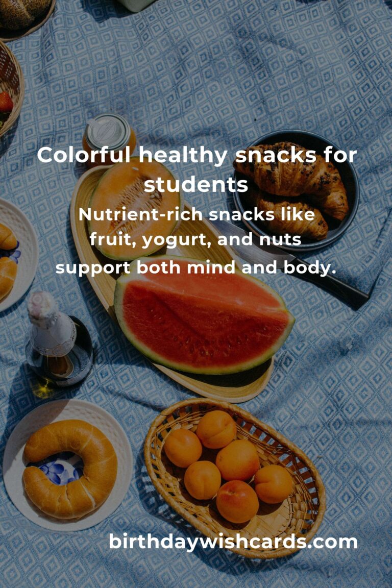 Healthy Snacks for Students: Fueling Minds and Bodies for Success