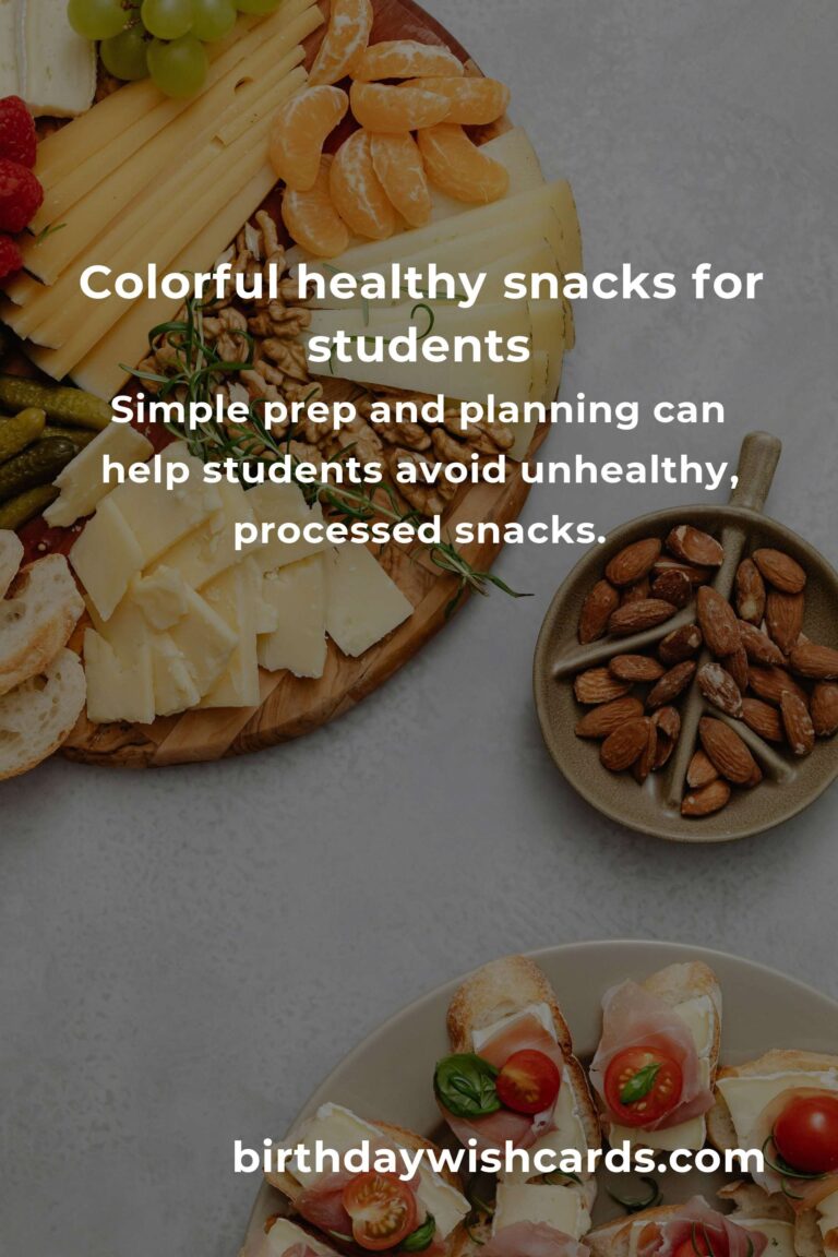 Healthy Snacks for Students: Fueling Minds and Bodies for Success
