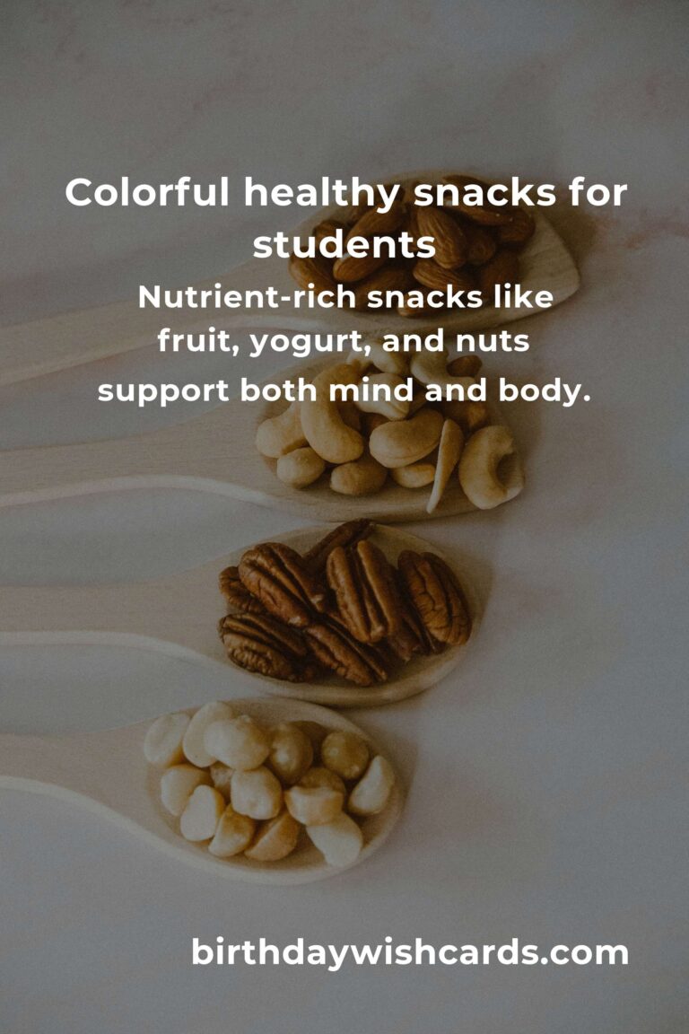 Healthy Snacks for Students: Fueling Minds and Bodies for Success