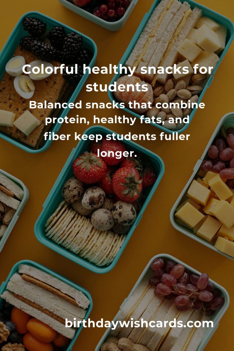 Healthy Snacks for Students: Fueling Minds and Bodies for Success