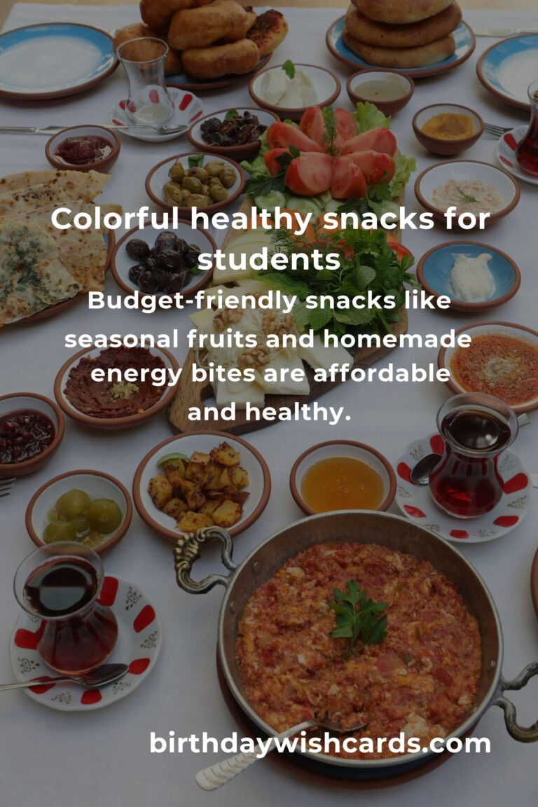 Healthy Snacks for Students: Fueling Minds and Bodies for Success