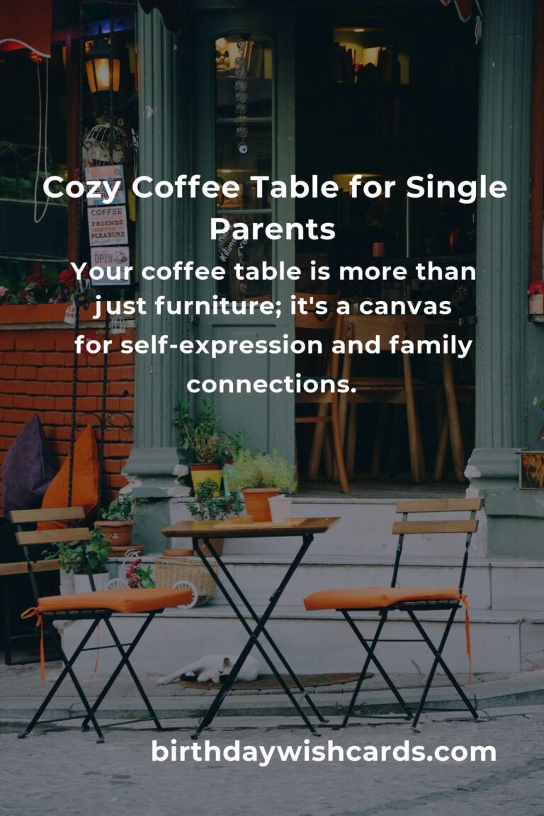 Heartfelt Coffee Table Ideas for Single Parents: Creating a Cozy Sanctuary