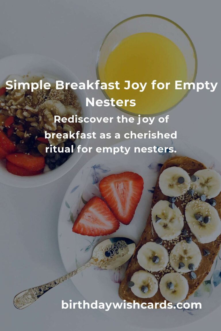 Heartfelt & Easy Breakfast Recipes for Busy Empty Nesters