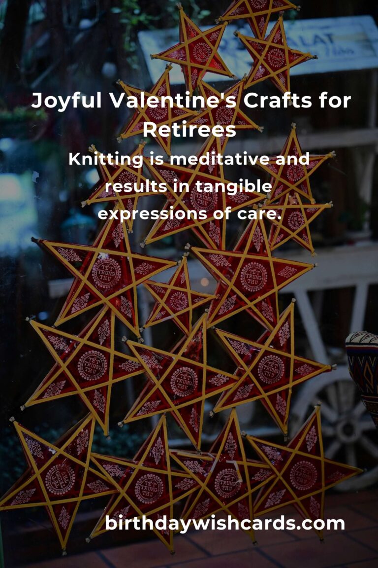 Heartfelt Valentine's Day Crafts to Bring Joy to Retirees