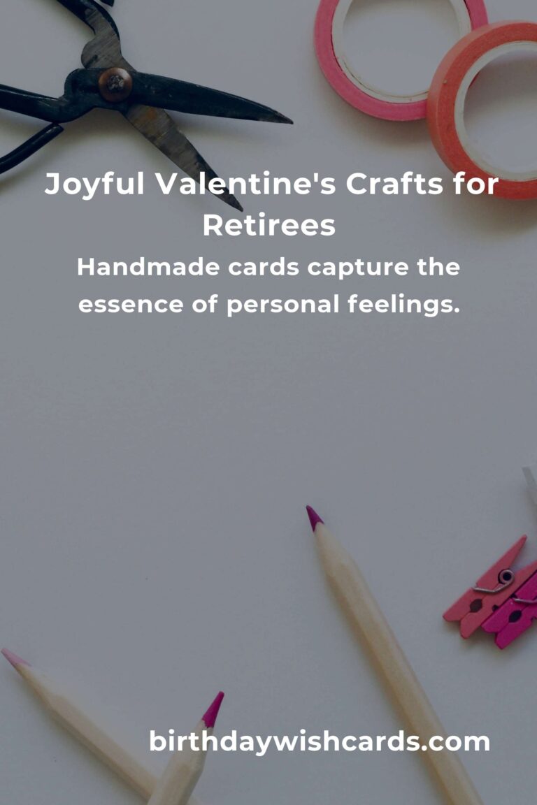 Heartfelt Valentine's Day Crafts to Bring Joy to Retirees