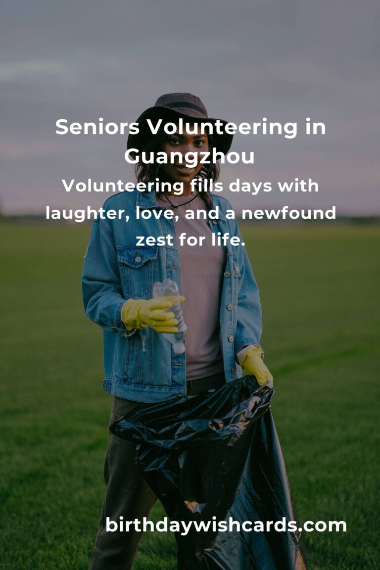 Heartfelt Volunteer Opportunities for Seniors in Guangzhou: Finding Joy and Purpose