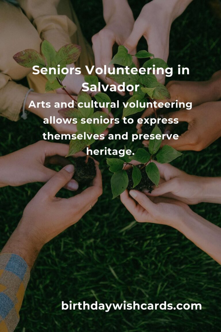 Heartfelt Volunteer Opportunities for Seniors in Salvador: Embrace a Joyful Purpose