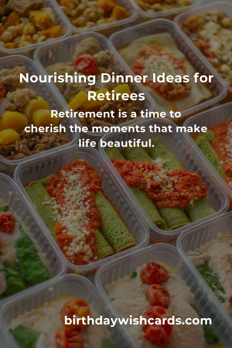 Heartwarming Dinner Ideas for Retirees: A Complete Guide to Nourishing Meals
