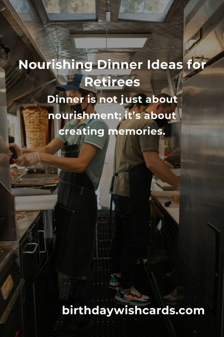 Heartwarming Dinner Ideas for Retirees: A Complete Guide to Nourishing Meals