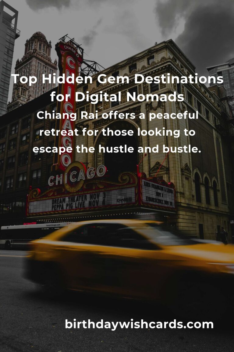 Hidden Gems for Digital Nomads in 2025: Discover Unexplored Destinations