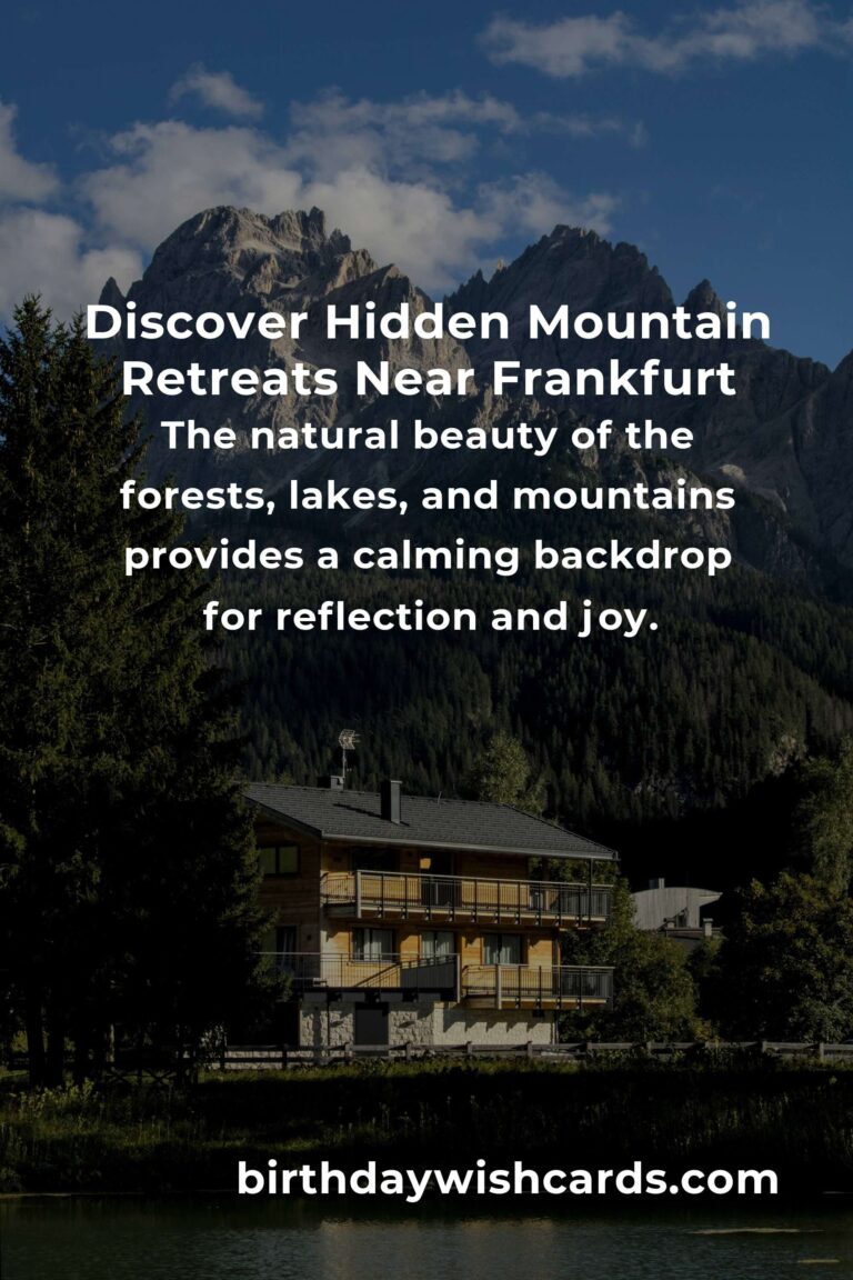 Hidden Mountain Retreats Near Frankfurt You Must Experience
