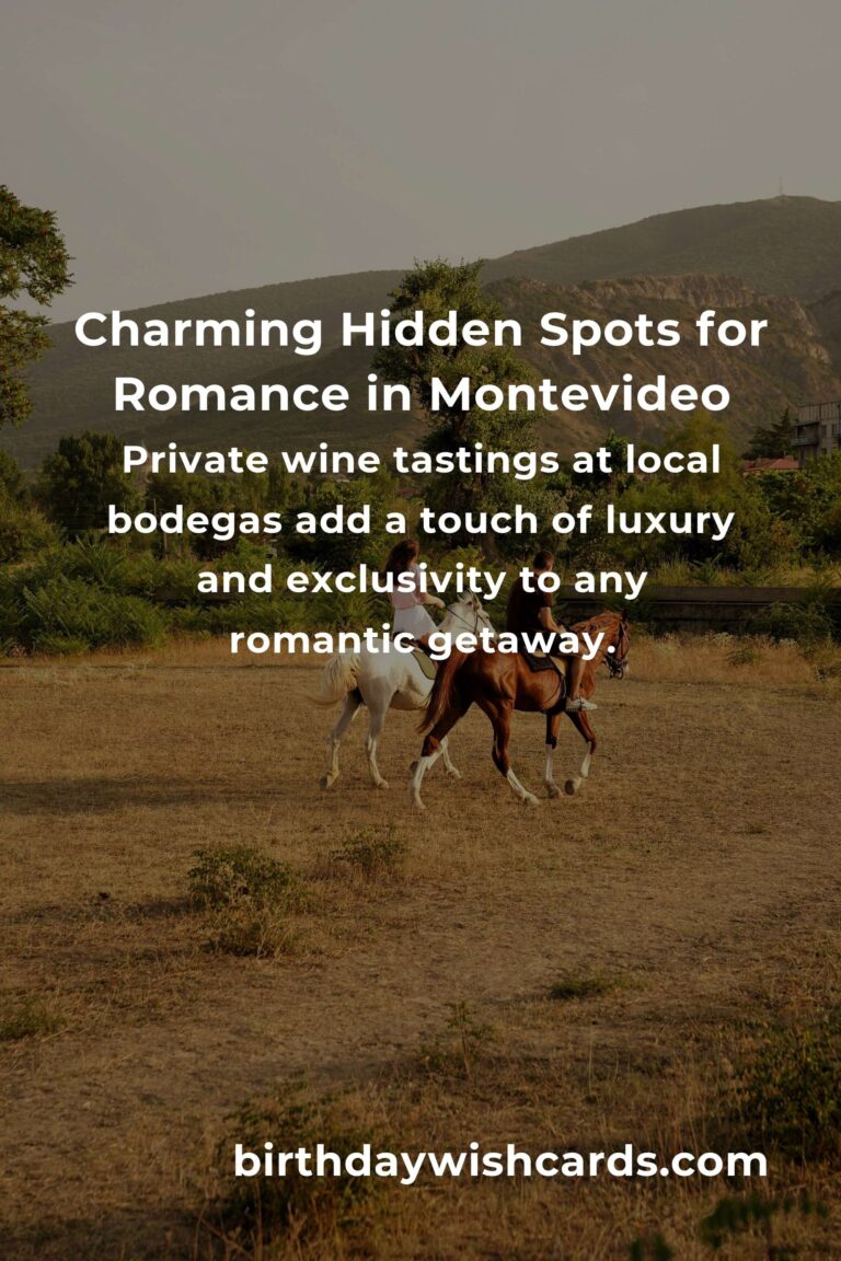 Hidden Romantic Getaways in Montevideo You Must See: Discover the City’s Secret Love Havens