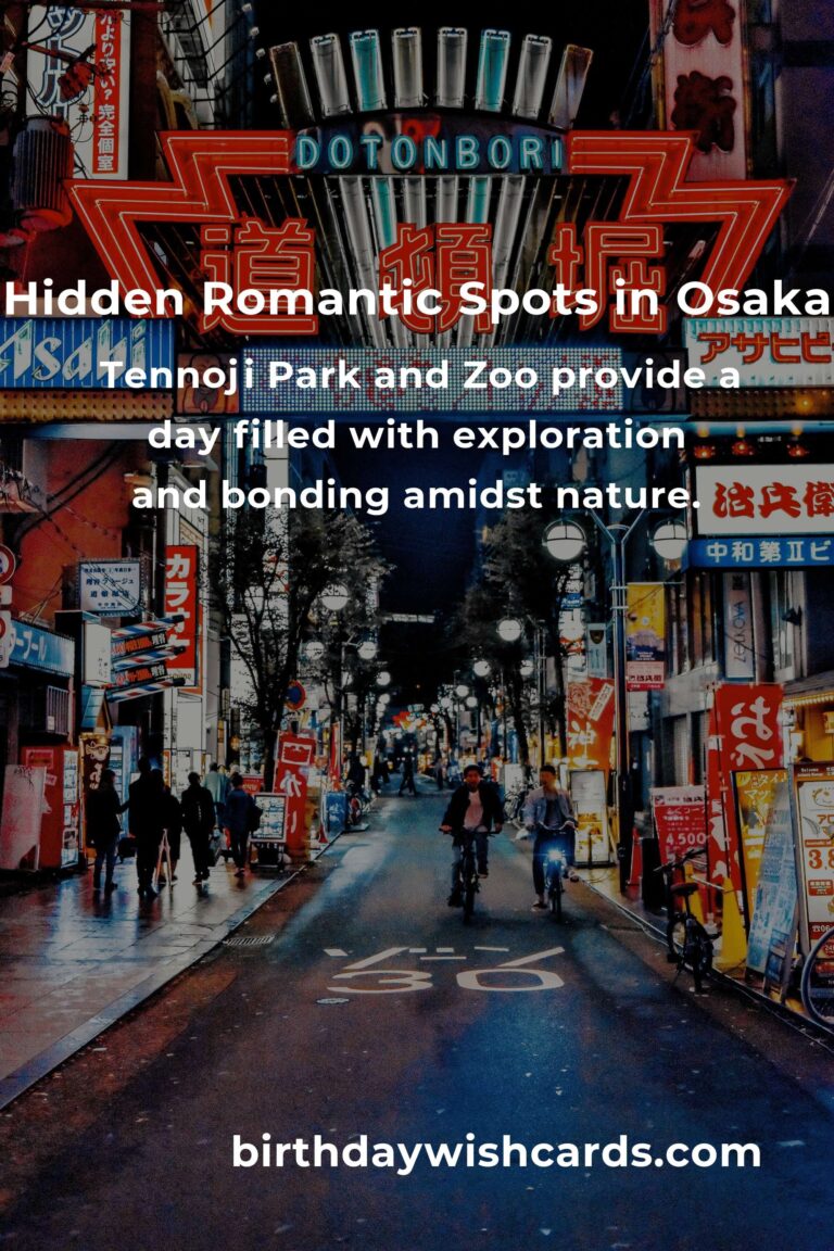 Hidden Romantic Getaways in Osaka You Must See