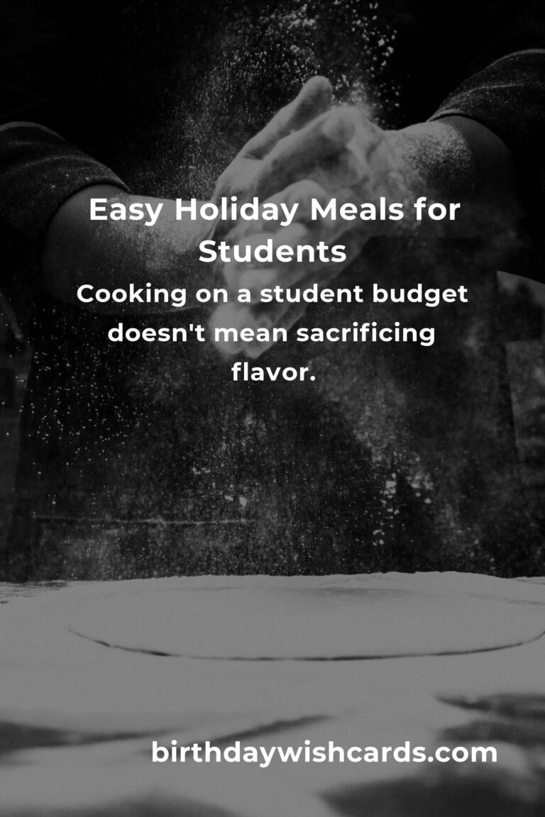 Holiday Cooking for Students: A Complete Guide to Delicious and Easy Meals